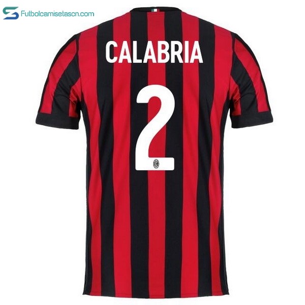 Camiseta Milan 1ª Calabria 2017/18